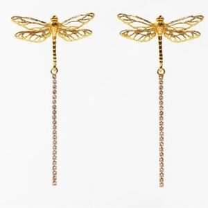 ZARA DRAGONFLY EARRINGS ✨🔥🔥❤️